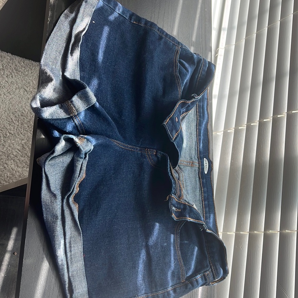 Dark denim shorts used size 14 old navy